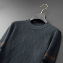 Osier Diamond Weave Crew Knit