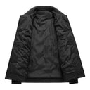 Lander Studio Quilted Puffer Jacket with Snap Button and Textured Knit Trim