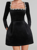 Sienna Jewel-Trim Slim Mini Dress 3