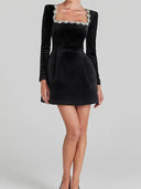 Sienna Jewel-Trim Slim Mini Dress 8