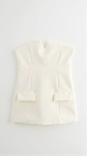Sophie | Elegant Strapless Peplum Womens Top 3
