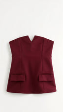 Sophie | Elegant Strapless Peplum Womens Top 4