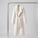 Thera Faux Fur Coat | Long Belted Plush Winter Coat