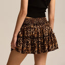 Vera Leopard Ruffle Skirt Lightweight 1