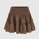 Vera Leopard Ruffle Skirt Lightweight 11