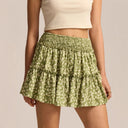 Vera Leopard Ruffle Skirt Lightweight 2