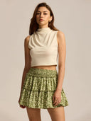 Vera Leopard Ruffle Skirt Lightweight 7