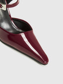 Vera Microfiber Slingback Heels Pointed Toe Women’s 5