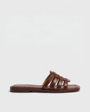 Vera Woven Vegan Leather Slides 0