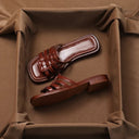 Vera Woven Vegan Leather Slides 8