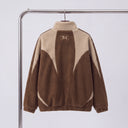 Color-Block Sherpa Jacket | Retro Full-Zip Fleece Jacket