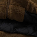 Color-Block Sherpa Jacket | Retro Full-Zip Fleece Jacket