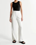 Viera Cotton Blend Wide-Leg Trousers High-Waisted 11