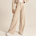 Viera Cotton Blend Wide-Leg Trousers High-Waisted 5