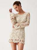 Zara Crochet Knit Mini Dress Autumn 0