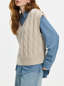 Ada Cable Knit Vest - Marcus Rhode