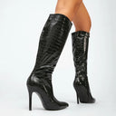 Amber Knee High Stiletto Boots - Marcus Rhode