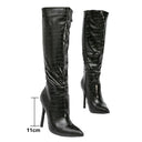 Amber Knee High Stiletto Boots - Marcus Rhode