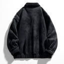 Suede Shearling Bomber