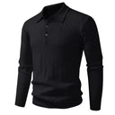 Cable Knit Long Sleeve Polo - Marcus Rhode