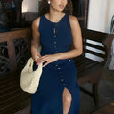 Chloe A - line Knitted Dress - Marcus Rhode