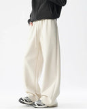Core Heavyweight Sweatpants featuring Baggy Fit and Layered Plaid Waistband