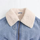 Denim Sherpa Aviator Jacket - Marcus Rhode
