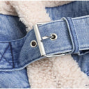 Denim Sherpa Aviator Jacket - Marcus Rhode