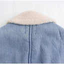 Denim Sherpa Aviator Jacket - Marcus Rhode