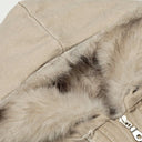 Distressed Denim Fur Jacket - Marcus Rhode