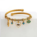 Evil Eye Cable Bracelet - Marcus Rhode