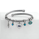 Evil Eye Cable Bracelet - Marcus Rhode