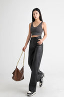 Fleece Lined Leather Pants - Marcus Rhode