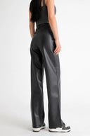 Fleece Lined Leather Pants - Marcus Rhode