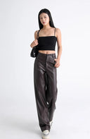 Fleece Lined Leather Pants - Marcus Rhode