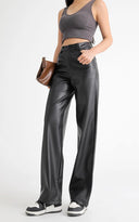 Fleece Lined Leather Pants - Marcus Rhode