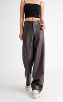 Fleece Lined Leather Pants - Marcus Rhode