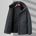 Greyson Quilted Parka with Sherpa Lined Hood and Double Snap Flap Pockets