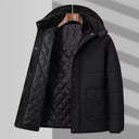 Greyson Quilted Parka with Sherpa Lined Hood and Double Snap Flap Pockets