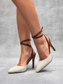 Madison Canvas Stiletto Heels - Marcus Rhode