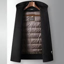 Merino Wool Hooded Down Coat - Marcus Rhode