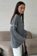 Mock - Neck Knit Jumper - Marcus Rhode