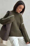 Mock - Neck Knit Jumper - Marcus Rhode