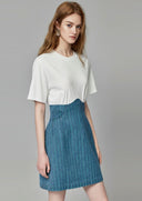 Polo - Denim Mini Dress - Marcus Rhode