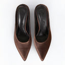 Satin Pointed - Toe Mules - Marcus Rhode