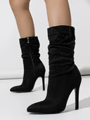 Velvette Stiletto Boot - Marcus Rhode