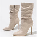 Velvette Stiletto Boot - Marcus Rhode