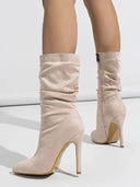 Velvette Stiletto Boot - Marcus Rhode