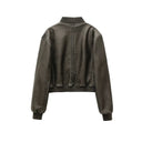 Zoe Vintage Leather Bomber - Marcus Rhode